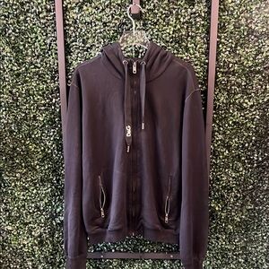 Men's Black Zip-Up Hoodie